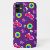 Pink Hearts iPhone Case (Rückseite)