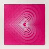 Pink Hearts Jigsaw Puzzle Geschenk Liebe (Horizontal)