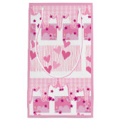 Pink Hearts Kleine Geschenktüte (Vorderseite)