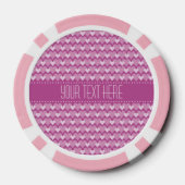 Pink Hearts kundenspezifische Poker Chips (Rückseite)