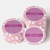 Pink Hearts kundenspezifische Poker Chips (Stapel)