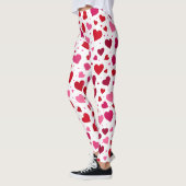 Pink Hearts Leggings - Frauenfashion - Kampfpatt (Links)