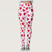 Pink Hearts Leggings - Frauenfashion - Kampfpatt (Vorderseite)