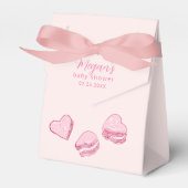 Pink Hearts Little Sweetheart Baby Dusche Geschenkschachtel (Vorderseite)