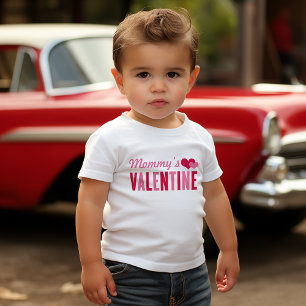 Pink Hearts Mommys Valentinstag Baby T-shirt