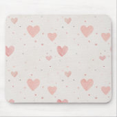 Pink Hearts Mouse Pad Mousepad (Vorne)