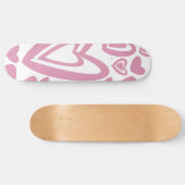 Pink Hearts Muster #1 #Liebe #decor #art Skateboard (Horizontal)
