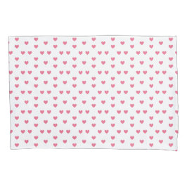 Pink Hearts Ornamental Minimalist Modern Pattern. Kissenbezug