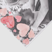 Pink Hearts Overlay Add Your Own Photo Seidenpapier (Ausschnitt)