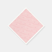Pink Hearts Paper Napkins Serviette (Ecke)