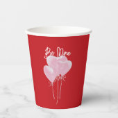 Pink Hearts Pappbecher (Vorderseite)