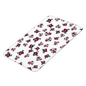 Pink Hearts Pattern – Cute Doodle Design Magnet (Linke Seite)