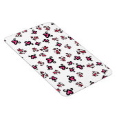 Pink Hearts Pattern – Cute Doodle Design Magnet (Rechte Seite)