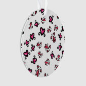 Pink Hearts Pattern – Cute Doodle Design Ornament (Vorderseite)