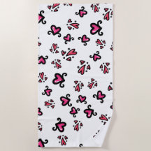 Pink Hearts Pattern – Cute Doodle Design
