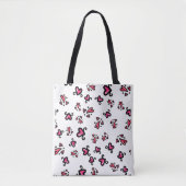 Pink Hearts Pattern – Cute Doodle Design Tasche (Vorderseite)