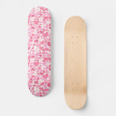 Pink Hearts Pattern Girls Skateboard (Vorderseite)