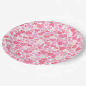 Pink Hearts Pattern - Romantische Paper Teller (Schrägansicht)