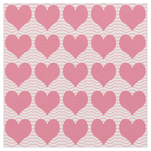 Pink Hearts Pattern Stoff (Nahaufnahme)