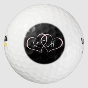 Pink Hearts Personalisierte Golfplätze Golfball