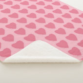Pink Hearts Seamless Pattern Sherpadecke (3/4)