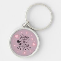Pink Hearts Tochter Geburtstag Text Design