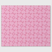Pink Hearts Wedding oder Valentines Wrapping Paper Geschenkpapier (Flach)