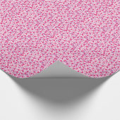 Pink Hearts Wrapping Paper Geschenkpapier (Ecke)