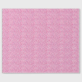 Pink Hearts Wrapping Paper Geschenkpapier (Flach)