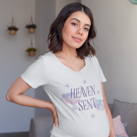 Pink Heaven Sent Baby Dusche T-Shirt