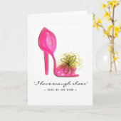Pink heel karte (Gelbe Blume)
