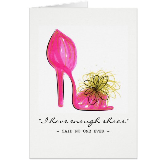 Pink heel karte
