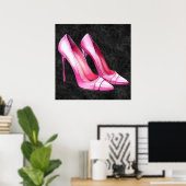 Pink Heelses Shoes Poster (Heimbüro)