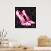 Pink Heelses Shoes Poster (Küche)