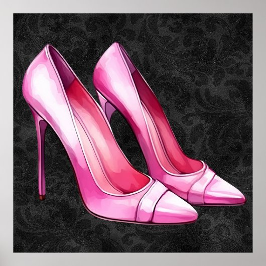 Pink Heelses Shoes Poster (Vorne)