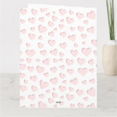 Pink Heft Form Imitate Papier ausschneiden Karte a (Rückseite)