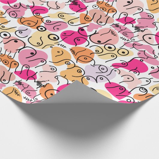 Pink helle Mädchen Duschverpackung Papier Geschenkpapier (Ecke)