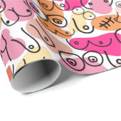 Pink helle Mädchen Duschverpackung Papier Geschenkpapier (Rolleneckpunkt)