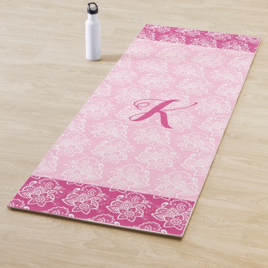 Pink Henna Blume Yoga Mat Yogamatte (Beispiel)