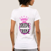 Pink Hens Party Bachelorette Ring Bride Stamm T-Shirt (Rückseite)