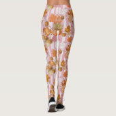 Pink Herbstleaves and Acorns Pattern - Fall Leggings (Rückseite)