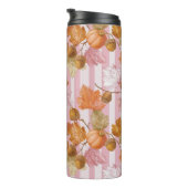 Pink Herbstleaves and Acorns Pattern - Fall Thermosbecher (Nach rechts gedreht)