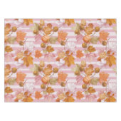 Pink Herbstleaves and Acorns Pattern - Fall Tischdecke (Vorderseite (Horizontal))
