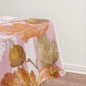 Pink Herbstleaves and Acorns Pattern - Fall Tischdecke (Beispiel)