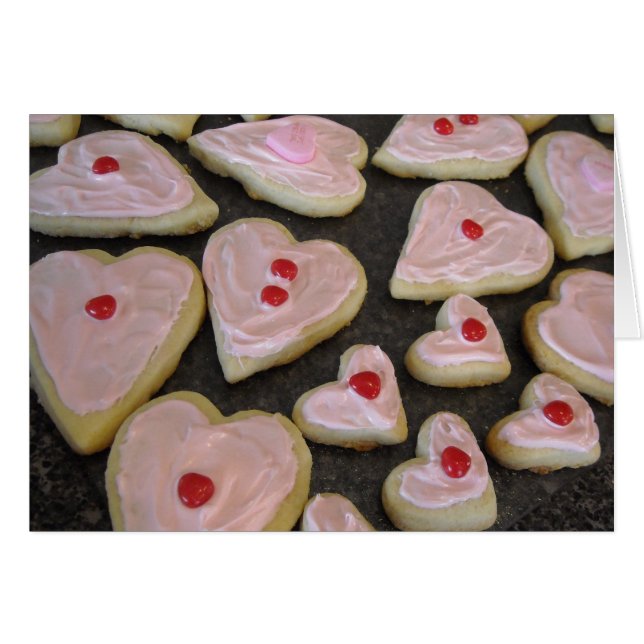Pink-Herz-Cookies (Vorderseite (Horizontal))