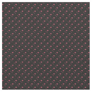 Pink-Herz-Schwarzes Stoff