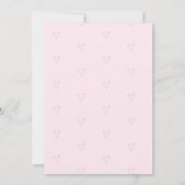 Pink Herzlich Geburtstagsfeier III Einladung (Rückseite)