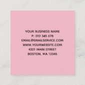 Pink Herzlichen Dank für den Einkauf kleine Loyali Treuekarte (Rückseite)