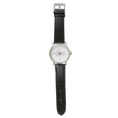 Pink Herzlichen Glückwunsch Abschluss Aquarell Armbanduhr (Flach)