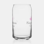 Pink Herzlichen Glückwunsch Abschluss Aquarell Dosenglas (Links)